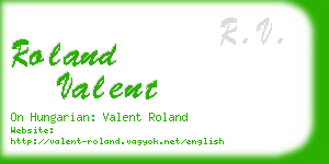 roland valent business card